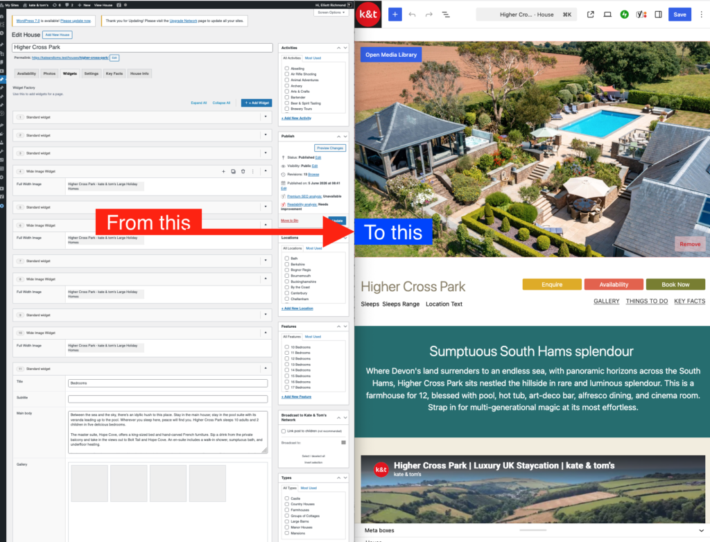 Old WordPress vs New WordPress